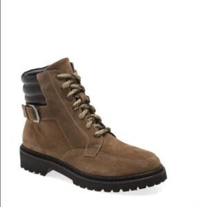 NEW AQUATALIA Mayra Weatherproof Lace-Up brown suede Boots size 6.5